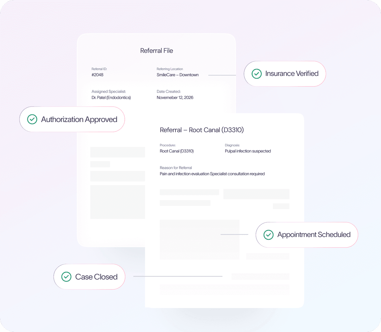 Never lose a referral again