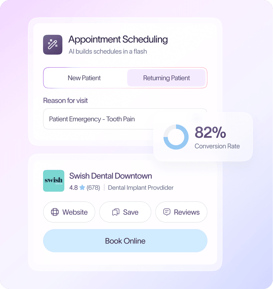 Transform scheduling into a patient-first growth engine.
