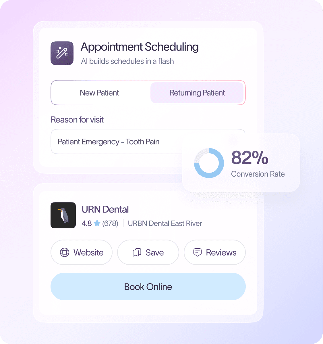Transform scheduling into a patient-first growth engine.